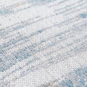 Kurzflorteppich Streaks Longisland Blue Baumwolle / Polyester - 140 x 200 cm