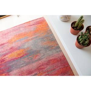 Kurzflorteppich Monetti Hibiscus Red Baumwolle / Polyester - 170 x 240 cm