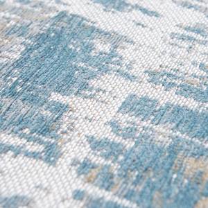 Kurzflorteppich Streaks Longisland Blue Baumwolle / Polyester - 170 x 240 cm