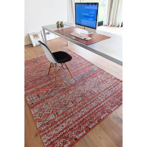 Laagpolig vloerkleed Kilim Fez Red katoen - 140 x 200 cm