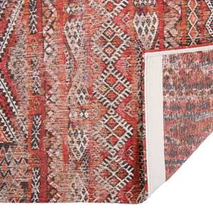 Laagpolig vloerkleed Kilim Fez Red katoen - 140 x 200 cm