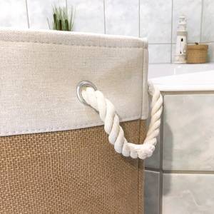 Wasmand Jussy III jute/katoen - beige