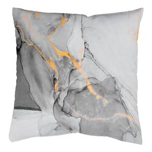 Housse de coussin Marmosa Polyester - Blanc / Gris - 50 x 50 cm