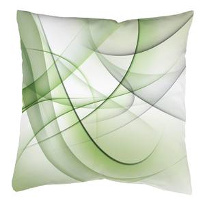 Kissenbezug Pinala Polyester - Weiß / Grün - 40 x 40 cm