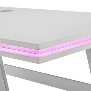 LED-bureau Wickford wit/roestvrij staal