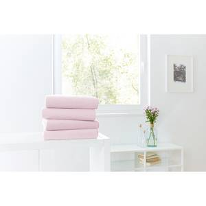 Drap-housse en peluche Sotta Coton / Polyester - Rose - 100 x 200 cm