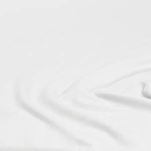 Drap-housse en jersey fin Mako Rioux Étoffe de coton - Blanc - 120 x 200 cm