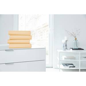 Boxspring-Elastan-Spannbettttuch Baumwolle / Elastan - Champagner - 190 x 200 cm