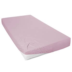 Drap-housse en jersey fin Mako Rioux Étoffe de coton - Mauve - 100 x 200 cm