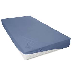 Drap-housse en peluche Sotta Coton / Polyester - Bleu - 150 x 200 cm