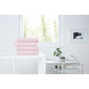 Drap-housse en jersey Lom Étoffe de coton - Rose - 190 x 200 cm