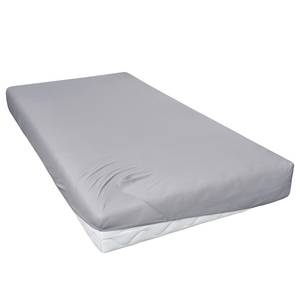 Drap-housse en jersey Lom Étoffe de coton - Granit - 190 x 200 cm