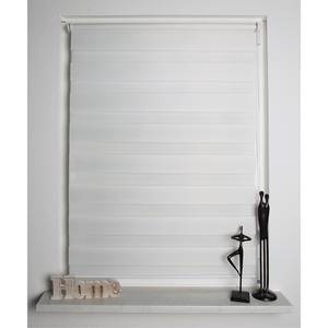 Store enrouleur Zebra Polyester - Blanc laine - 40 x 150 cm