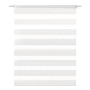 Store enrouleur Zebra Polyester - Blanc laine - 70 x 150 cm