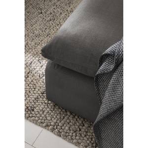 Repose-pieds Velada Tissu - Gris foncé - Largeur : 102 cm