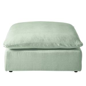 Repose-pieds Velada Tissu - Gris menthe - Largeur : 102 cm