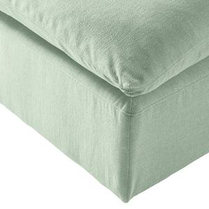 Repose-pieds Velada Tissu - Gris menthe - Largeur : 102 cm