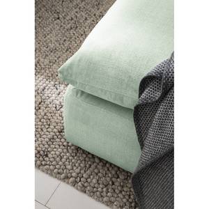 Repose-pieds Velada Tissu - Gris menthe - Largeur : 102 cm