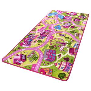 Spielteppich Sweet Village I Polyester - Pink