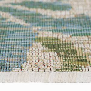 Vloerkleed Lost Garden polypropeen/polyester - Beige/blauw - 123 x 180 cm