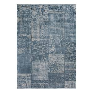 Vloerkleed Famos I viscose - donkerblauw - 80 x 150 cm