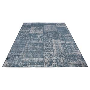 Vloerkleed Famos I viscose - donkerblauw - 80 x 150 cm