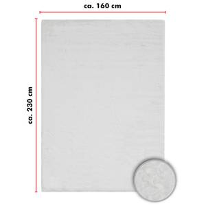 Tapis Novara Polyester - Blanc - 160 x 230 cm