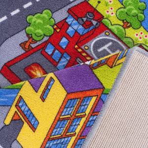 Spielteppich Straße II Polyester - Mehrfarbig
