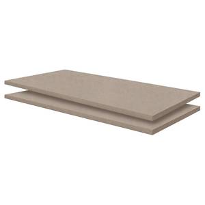 85er étagères Rauch Aik (lot de 2) Blanc - Bois manufacturé - 82 x 1.6 x 36 cm