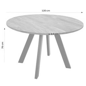 Table Rehon Acacia massif / Acier - Acacia / Noir