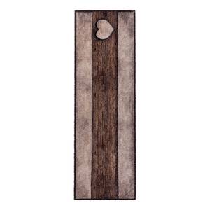 Sauberlaufmatte Pure&Soft Holz Herz Kunstfaser - Sand