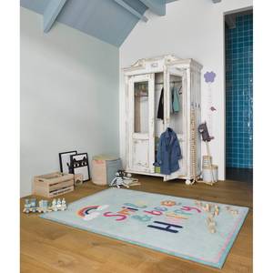 Kinderteppich Happy me Polyester - Hellblau - 130 x 190 cm