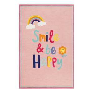 Kinderteppich Happy me Polyester - Rosa - 120 x 170 cm