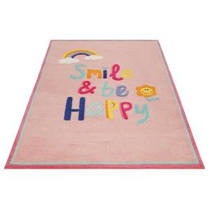 Tapis enfant Happy me! Polyester - Rose - 160 x 230 cm