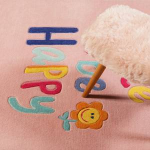 Kindervloerkleed Happy me Polyester - Roze - 160 x 230 cm
