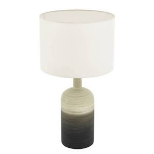 Lampe Azbarren Tissu mélangé / Céramique - 1 ampoule