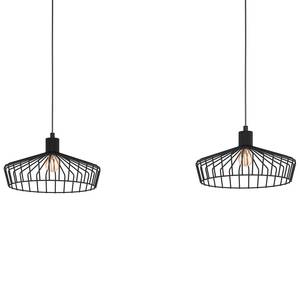 Hanglamp Winkworth II staal - 2 lichtbronnen