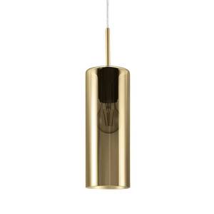 Hanglamp Selvino glas/staal - Goud - Aantal lichtbronnen: 1
