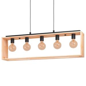 Hanglamp Famborough II staal - 5 lichtbronnen