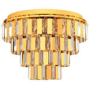 Plafondlamp Erseka kristalglas/staal - 7 lichtbronnen - Goud