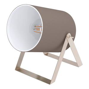 Tafellamp Villabate textielmix/staal - 1 lichtbron - Beige