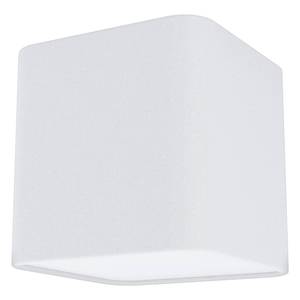 Plafondlamp Posaderra II textielmix/staal - 1 lichtbron - Wit