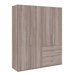 Armoire à portes pliantes Loft I Imitation chêne truffier - Hauteur : 236 cm - Tiroir à droite