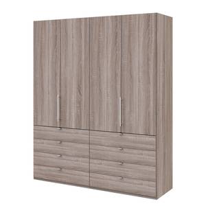 Armoire à portes pliantes Loft II Imitation chêne truffier - 200 x 236 cm