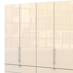 Vouwdeurkast Loft II Truffeleikenhouten look/Magnoliakleurig glas	 - 200 x 236 cm