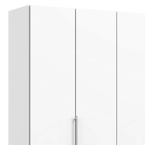 Falttürenschrank Loft I Weiß - Höhe: 216 cm - Schublade links