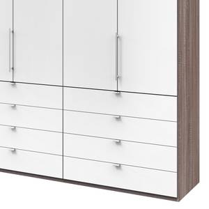 Armoire à portes pliantes Loft II Imitation chêne truffier / Blanc alpin - 300 x 236 cm