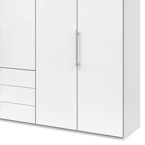 Falttürenschrank Loft III Weiß - Höhe: 216 cm - Ohne Spiegeltür/-en