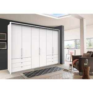 Falttürenschrank Loft IV Weiß - 300 x 216 cm - Schublade außen