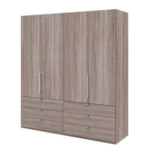 Armoire à portes pliantes Loft II Imitation chêne truffier - 200 x 216 cm